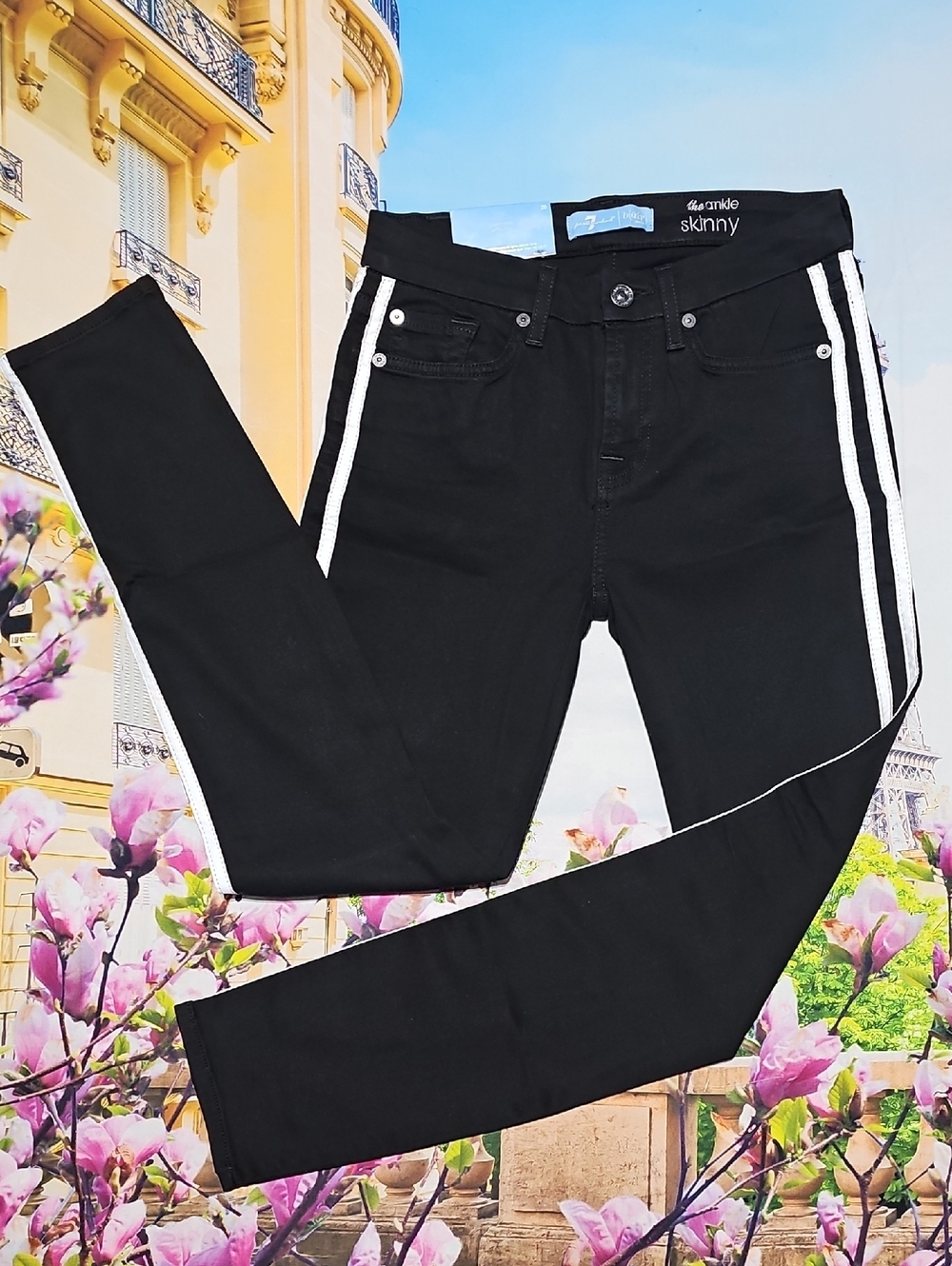 7 For All Mankind Ankle Super Skinny‎ Pants Size 26 NWT